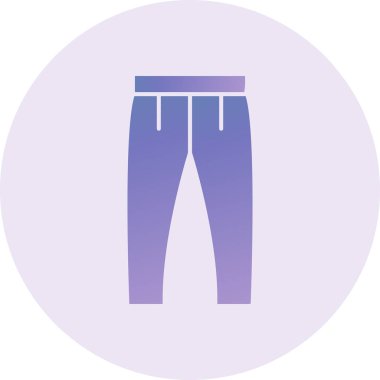 Pantolon. Web simgesi basit illüstrasyon