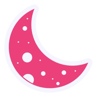 Ay. Web simgesi basit illüstrasyon