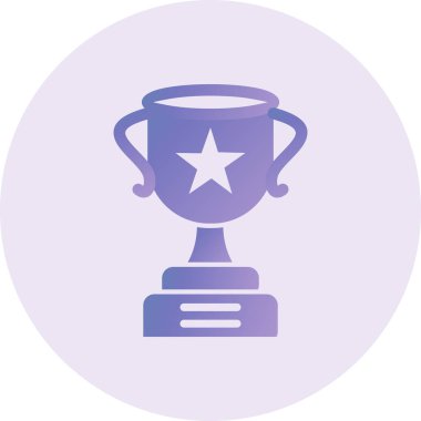 Kupa. Web simgesi basit illüstrasyon