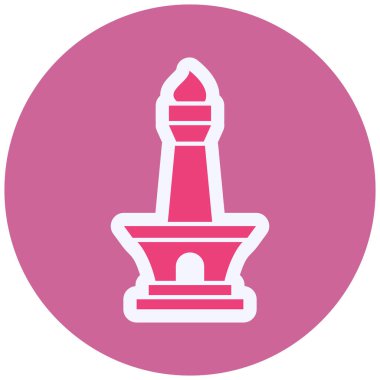 vector illustration of Monas  icon