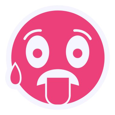 face hot. simple design