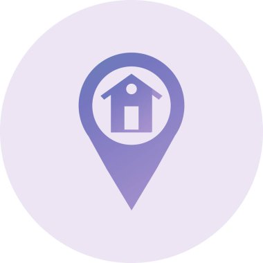 Ev simgesinin vektör illüstrasyonu