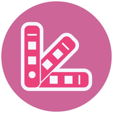 Pantone Vektör Şekil Simgesi Tasarımı