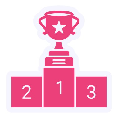 first place award. simple illustration. Winner 