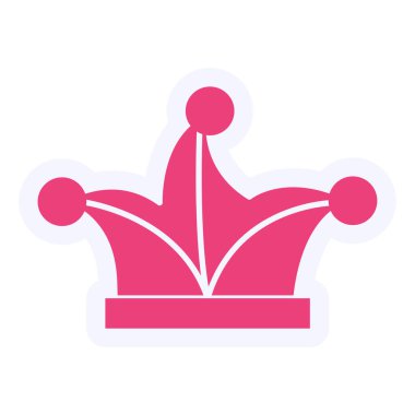 taç simgesi vektör illüstrasyonu