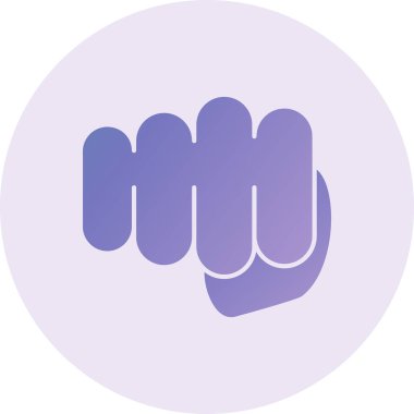 Bir el simgesinin vektör illüstrasyonu