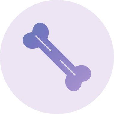 Kemik simgesi vektör illüstrasyonu