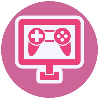 Oyun kolu. Web simgesi basit illüstrasyon