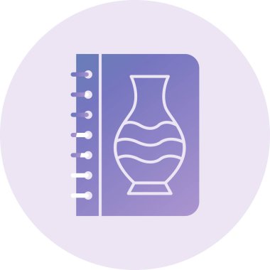 Kitap simgesinin vektör illüstrasyonu 