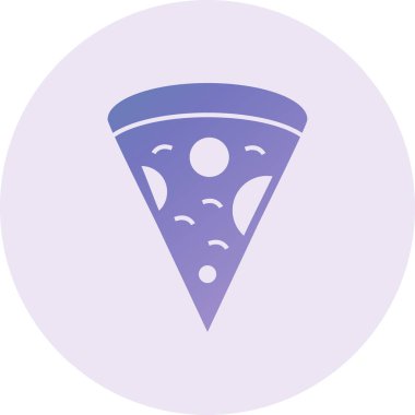 Pizza ikonu vektör illüstrasyonu