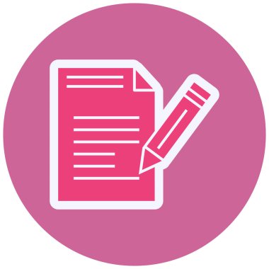 Belge. Web simgesi basit illüstrasyon