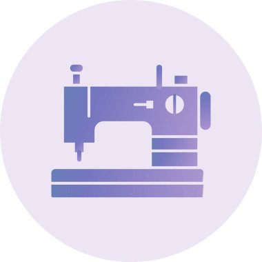 Dikiş makinesi simgesi. vektör illüstrasyonu