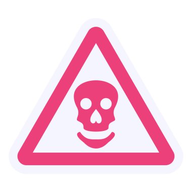 Danger protection sign icon vector