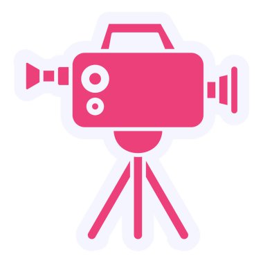 Kamera. Web simgesi basit illüstrasyon