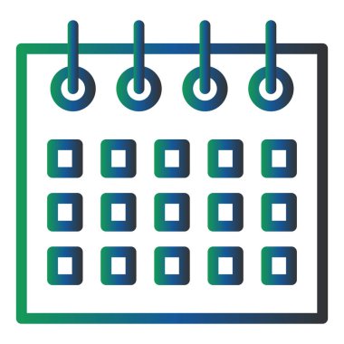 Takvim simgesi vektör illüstrasyonu 