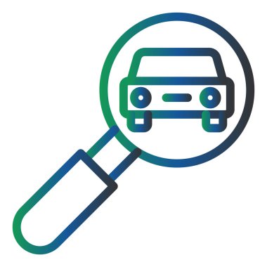 Arama simgesinin vektör illüstrasyonu