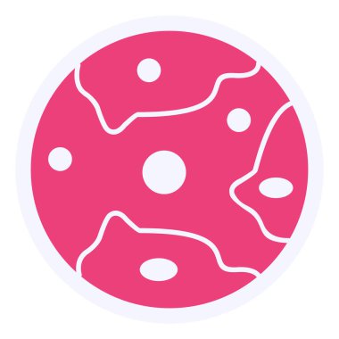 Gezegen. Web simgesi basit tasarım