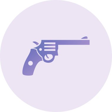 Bir silah simgesinin vektör illüstrasyonu