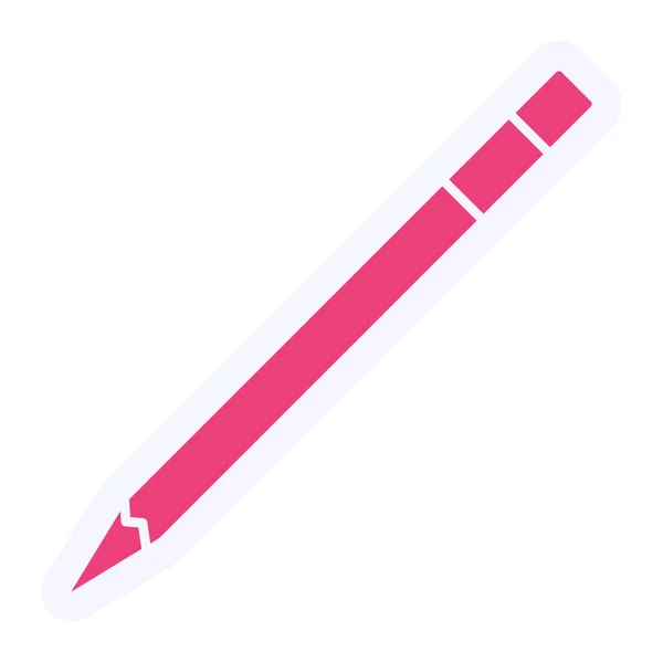 Bleistift Web Ikone Einfaches Design — Stockvektor