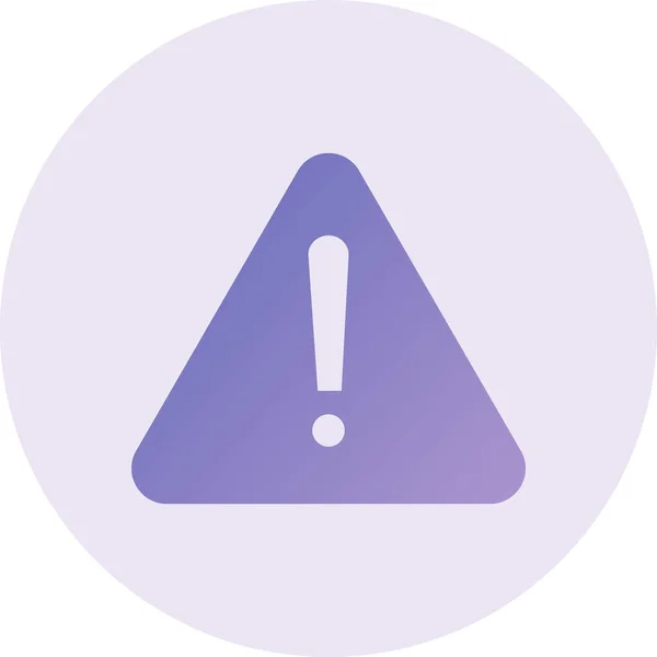 Caution Sign Modern Icon Vector Illustration — Stock vektor