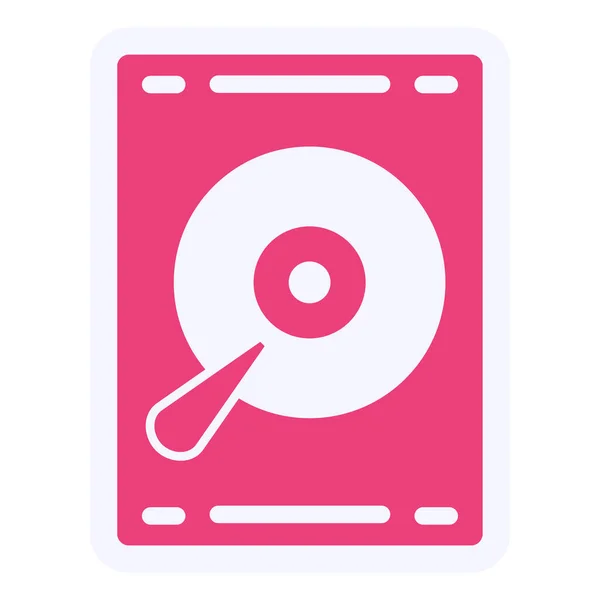 Hard Disk Icon Vector Illustration — Stockový vektor