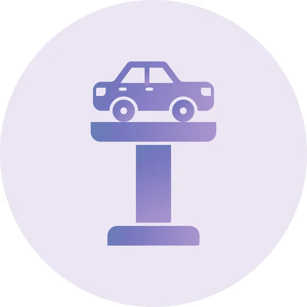 Car Lift Vector Glyph Icon Design — Archivo Imágenes Vectoriales