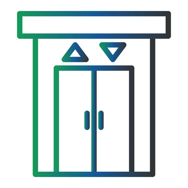 エレベーターのアイコンのベクトル図 — ストックベクタ