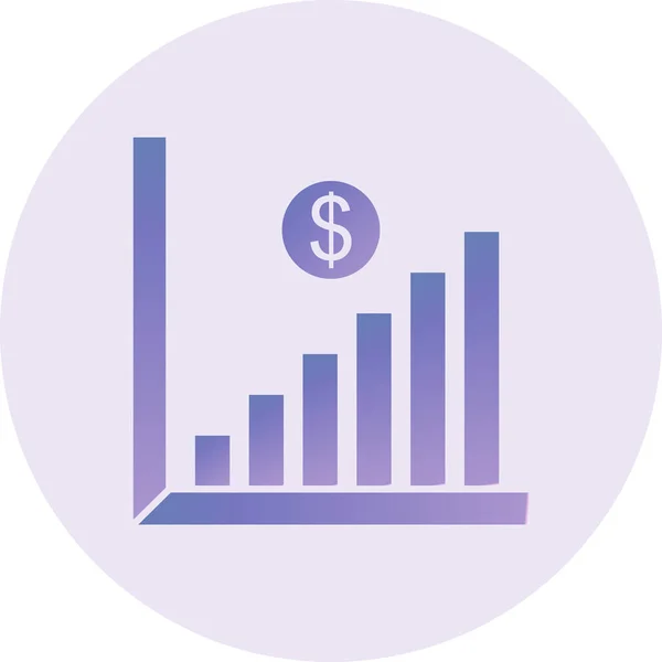 Web Icon Simple Illustration Profit — Vector de stock