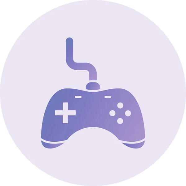 Joypad Vector Glyph Icon Design — Stock Vector