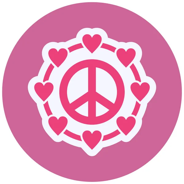 Pacifism Web Icon Vector Illustration — 스톡 벡터