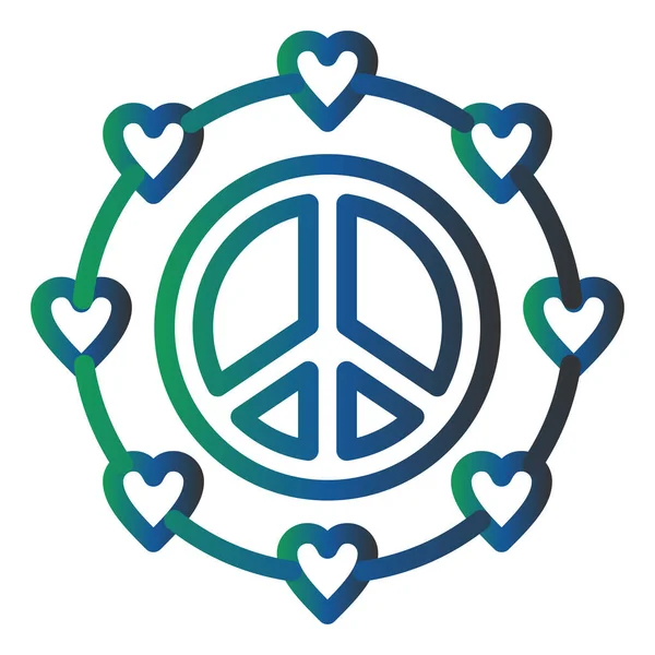 Pacifism Web Icon Vector Illustration — 스톡 벡터