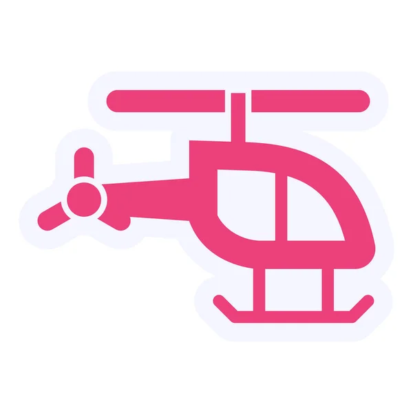Toy Helicopter Vector Glyph Icon Design — Vector de stock