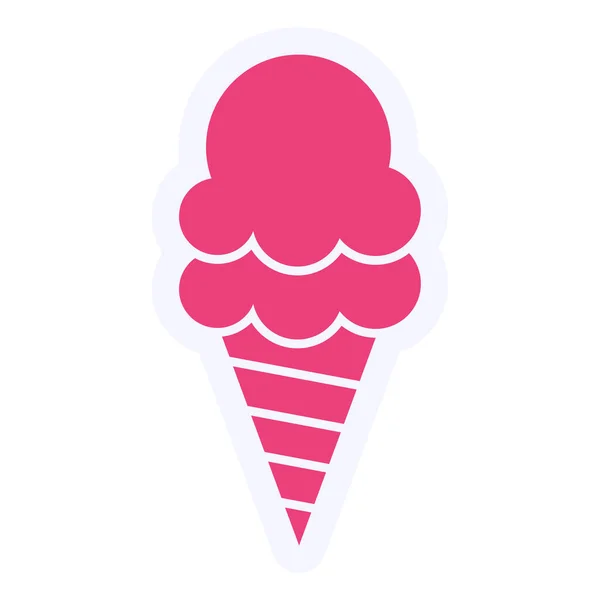 Ice Cream Icon Vector Illustration — Stock Vector