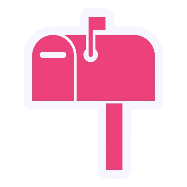 Mailing Color Icon Vector Illustration — Archivo Imágenes Vectoriales