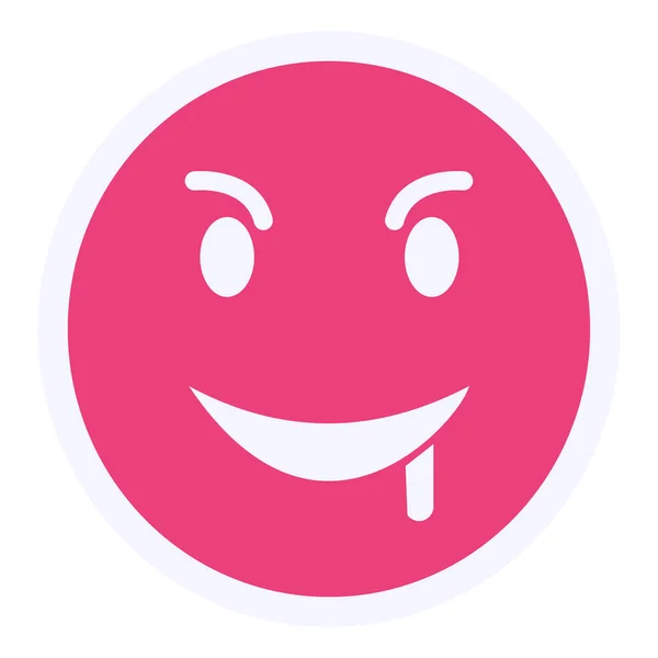 Drooling Emoji Smile Vector Icon — Stockvector