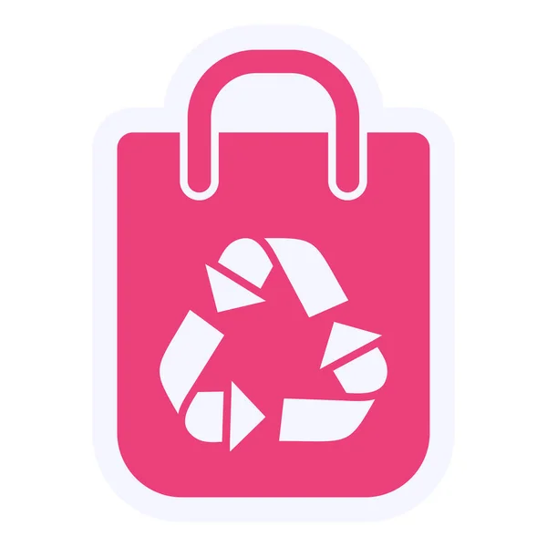 Web Icon Simple Illustration Recycle Sign — Stockvektor