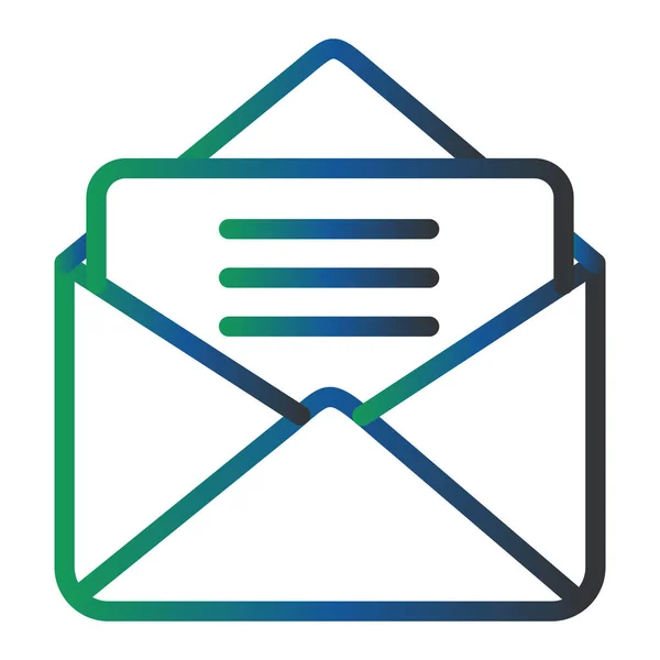 Envelope Icon Flat Simple Illustration — Stock Vector
