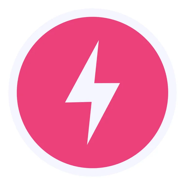 Lightning Vector Icon Modern Simple Design — Stockvector