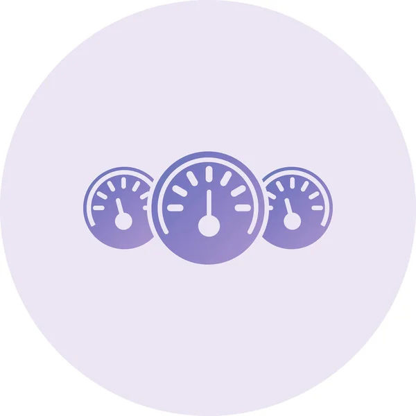 Deska Rozdzielcza Vector Glyph Icon Design — Wektor stockowy