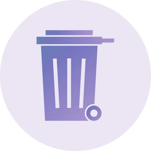 Trash Modern Icon Vector Illustration — Stockvektor