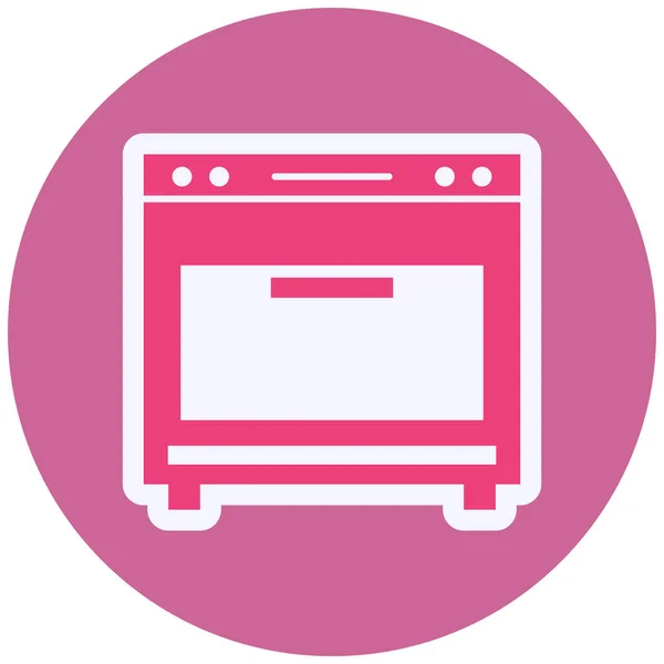 Horno Icono Moderno Vector Ilustración — Vector de stock