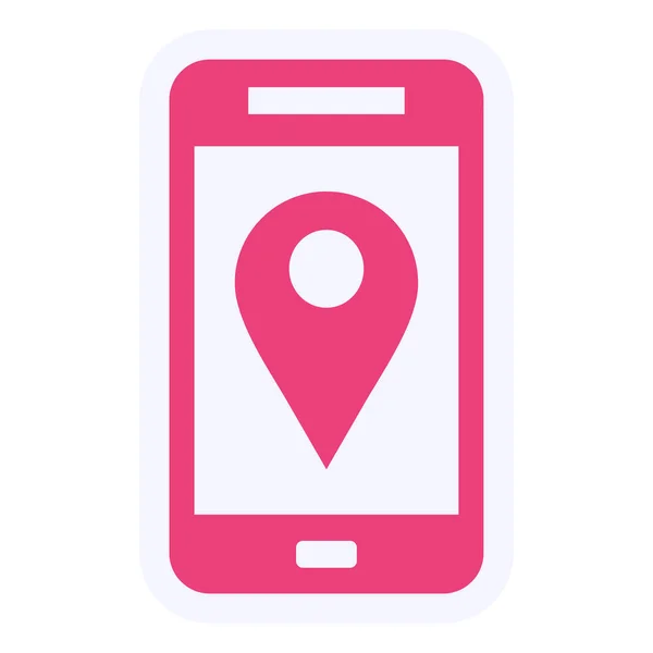 Location Pin Map Icon Vector Isolated Illustration — Vector de stock