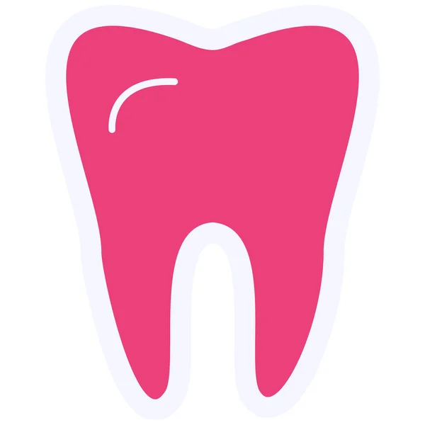 Tooth Vector Glyph Icon Design — Image vectorielle