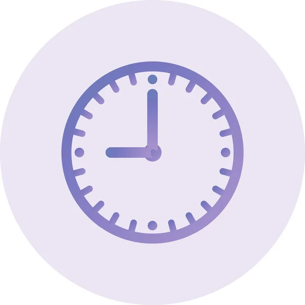 Color Clock Icon Vector Illustration — Vetor de Stock