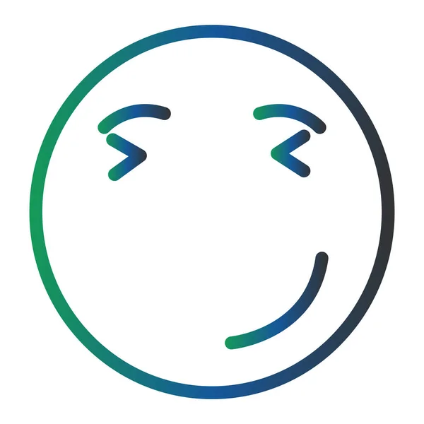 Face Emoticon Vector Icon — Stock Vector