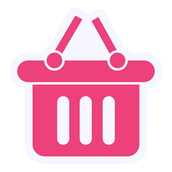 Shopping Basket Icon Simple Illustration — Stock Vector