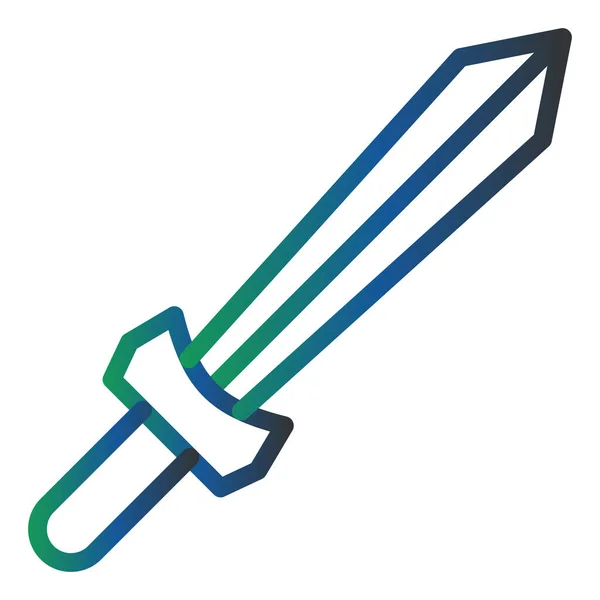Toy Sword Vector Glyph Icon Design — 스톡 벡터