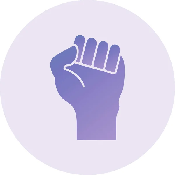 Protest Fist Icon Vector Illustration — Vector de stock