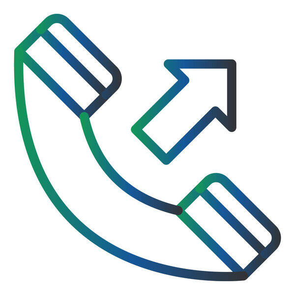 vector illustration of phone call icon