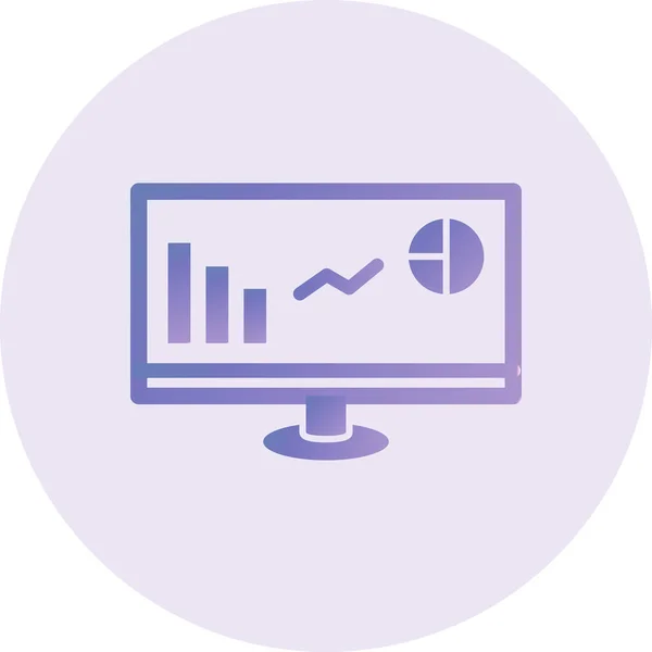 Vector Illustration Statistics Icon — 스톡 벡터